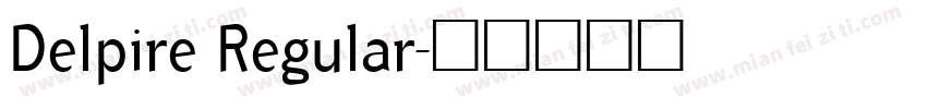 Delpire Regular字体转换